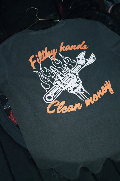 Filthy Hands Clean Money Heavy Weight T-Shirt