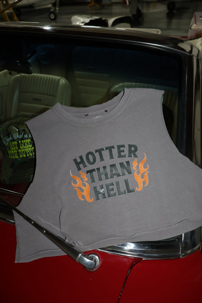 Hotter Than Hell Raw-Cut Tank