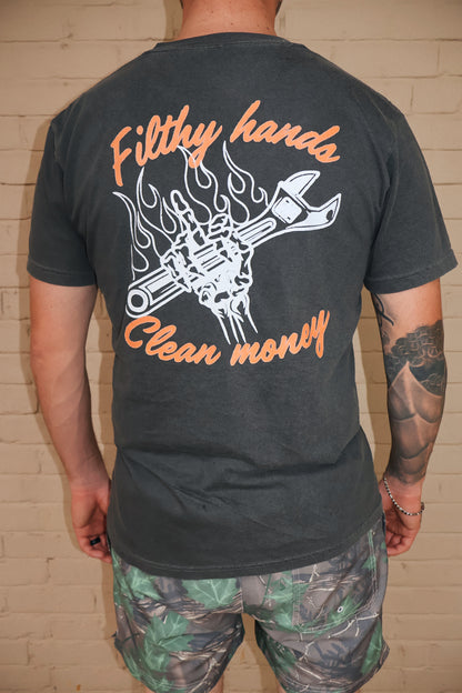 Filthy Hands Clean Money Heavy Weight T-Shirt