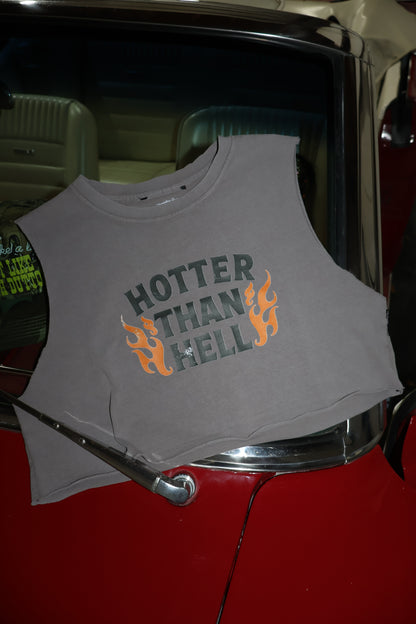 Hotter Than Hell Raw-Cut Tank