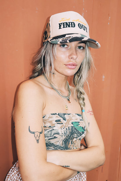 F✰ck Around Find Out Trucker hat - camo